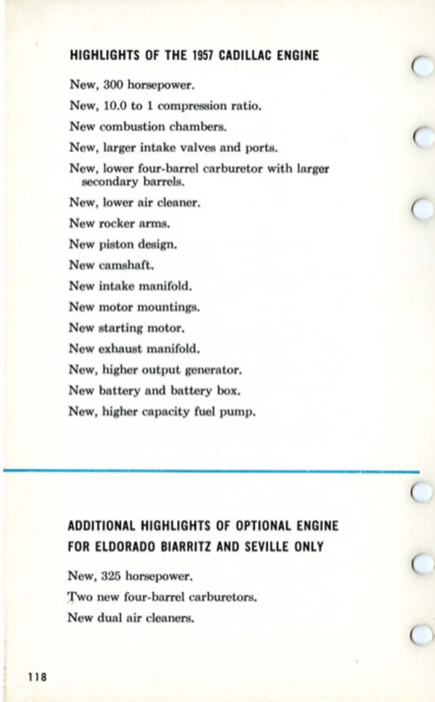 1957 Cadillac Salesmans Data Book Page 146
